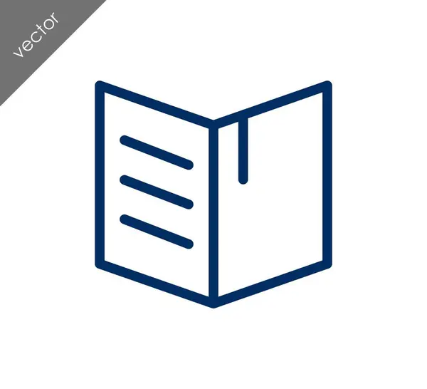 Open book icon — Stock Vector