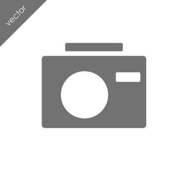 Kamera simgesi düz işareti