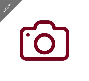 Kamera simgesi düz işareti