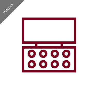 Hesap Makinesi Düz Simgesi