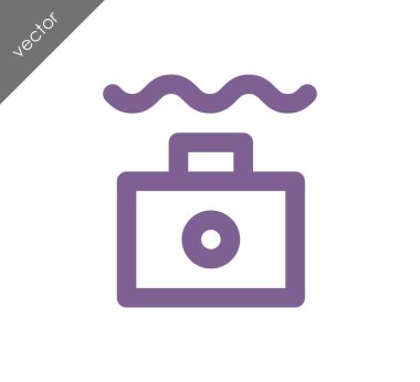 Kamera simgesi düz işareti