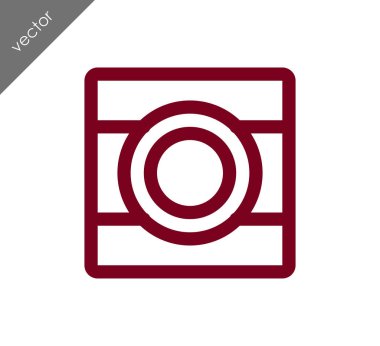 Kamera simgesi düz işareti