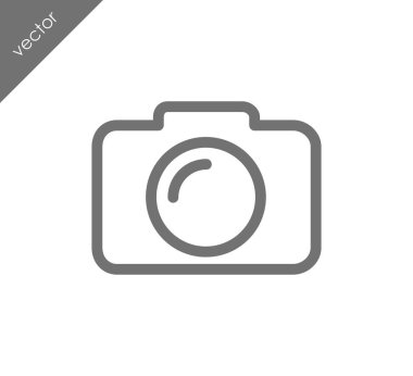 Kamera simgesi düz işareti