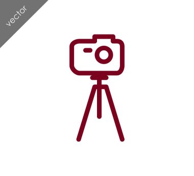 Kamera simgesi düz işareti