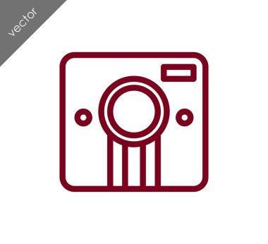 Kamera simgesi düz işareti