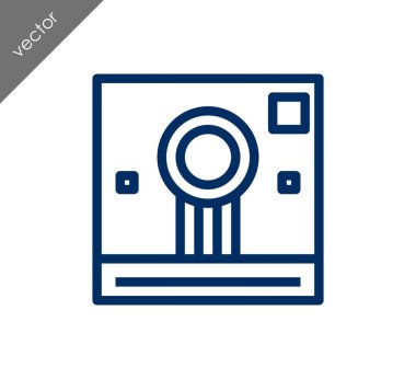 Kamera simgesi düz işareti