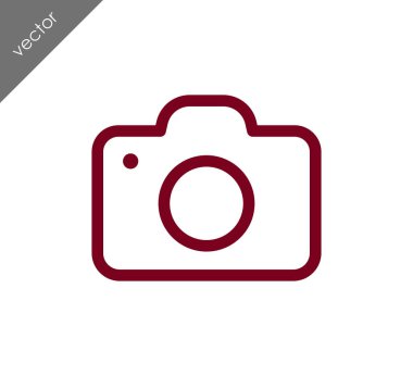 Kamera simgesi düz işareti