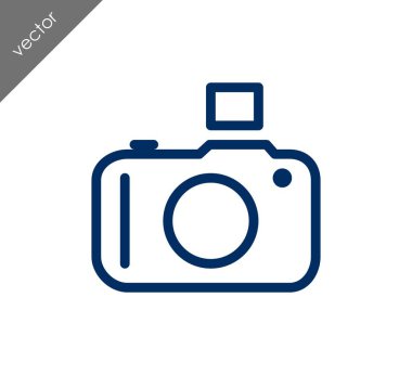 Kamera simgesi düz işareti