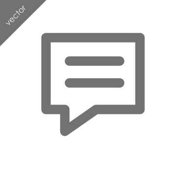 Metin balonu simgesinin