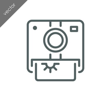 Kamera simgesi düz işareti