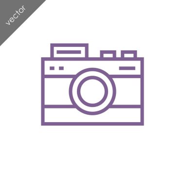 Kamera simgesi düz işareti