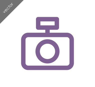 Kamera simgesi düz işareti