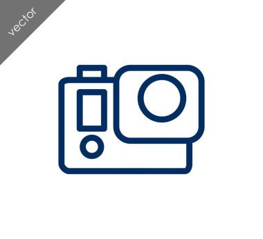 Kamera simgesi düz işareti