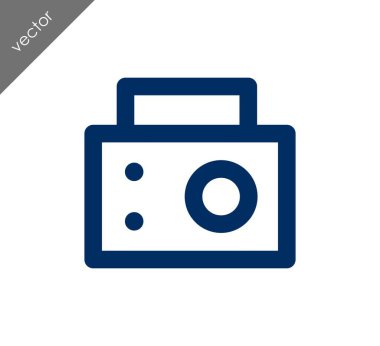 Kamera simgesi düz işareti