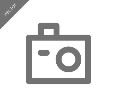 Kamera simgesi düz işareti