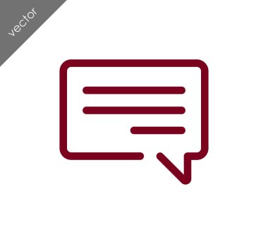 Metin balonu simgesinin