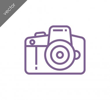 Kamera simgesi düz işareti