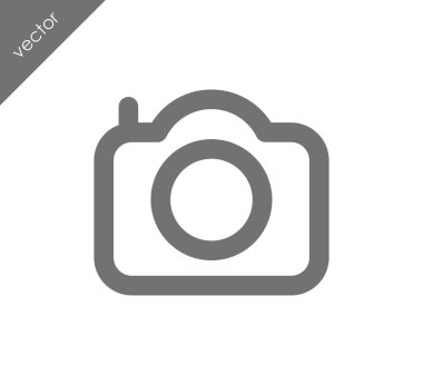 Kamera simgesi düz işareti