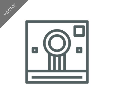 Kamera simgesi düz işareti