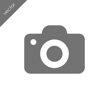 Kamera simgesi düz işareti