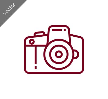 Kamera simgesi düz işareti