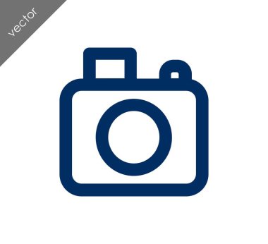 Kamera simgesi düz işareti