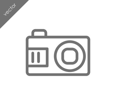 Kamera simgesi düz işareti