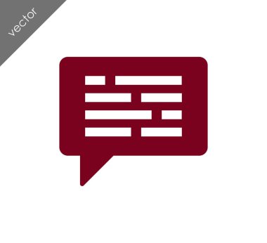 Metin balonu simgesinin