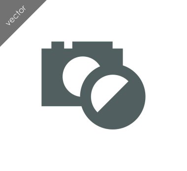 Kamera simgesi düz işareti