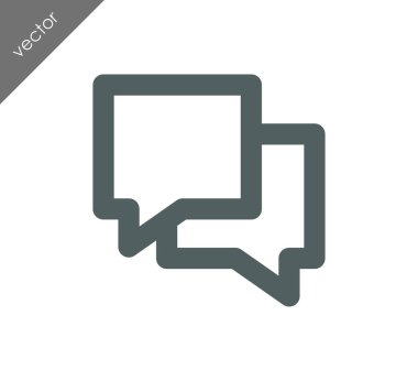 Görüşme düz simgesi