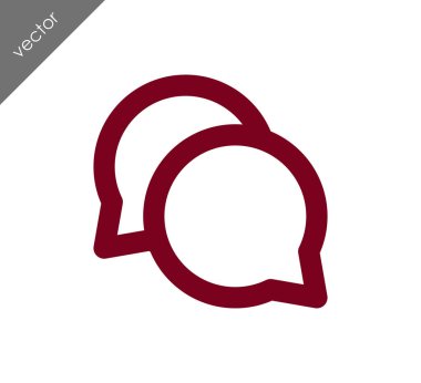 Görüşme düz simgesi