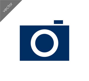 Kamera simgesi düz işareti