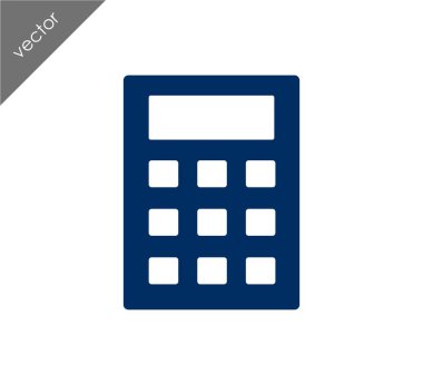 Hesap Makinesi Düz Simgesi