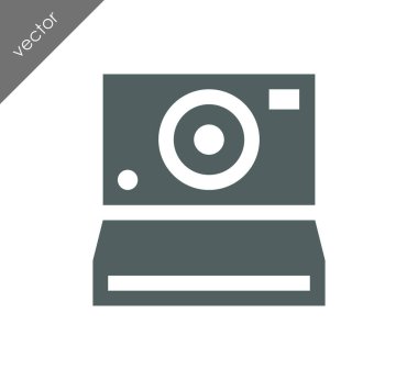 Kamera simgesi düz işareti