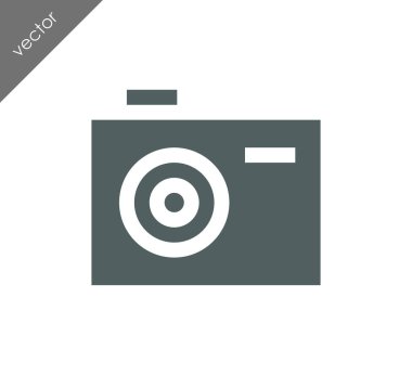 Kamera simgesi düz işareti