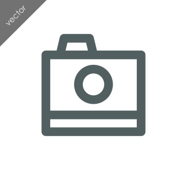 Kamera simgesi düz işareti