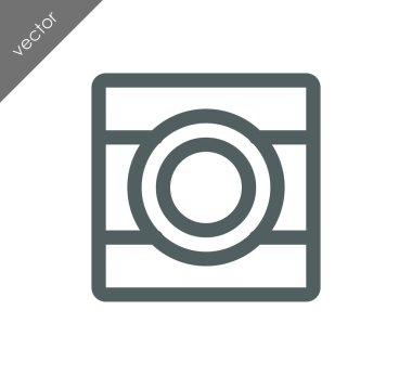 Kamera simgesi düz işareti