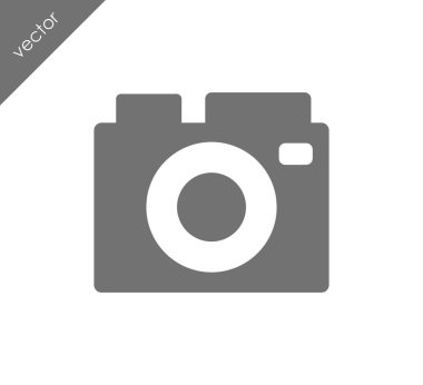 Kamera simgesi düz işareti