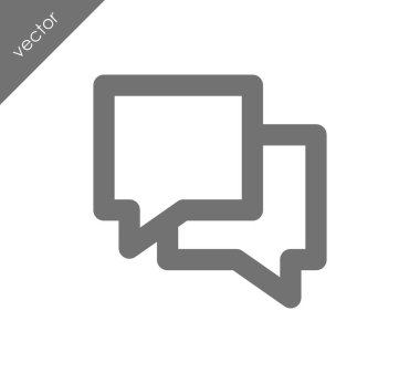 Görüşme düz simgesi