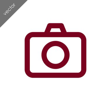 Kamera simgesi düz işareti