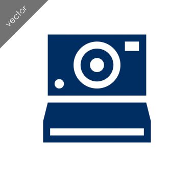 Kamera simgesi düz işareti