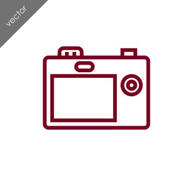 Kamera simgesi düz işareti