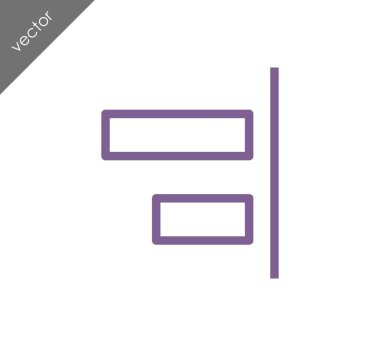 Yatay hizalama nesneleri sağ