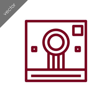 Kamera simgesi düz işareti