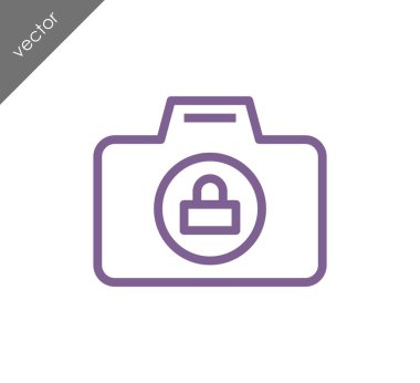 Kamera simgesi düz işareti