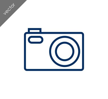 Kamera simgesi düz işareti