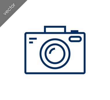 Kamera simgesi düz işareti