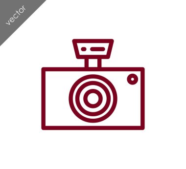 Kamera simgesi düz işareti