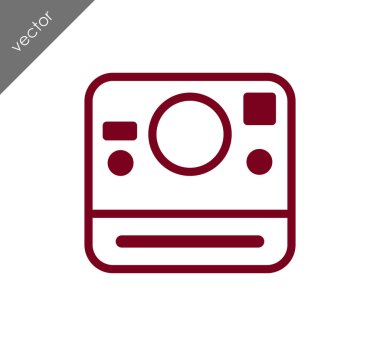 Kamera simgesi düz işareti