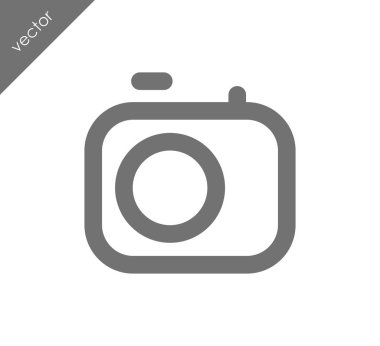 Kamera simgesi düz işareti